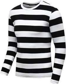 img 3 attached to 👕 OThread Co Men's Clothing: Sleeve Striped T-Shirt
