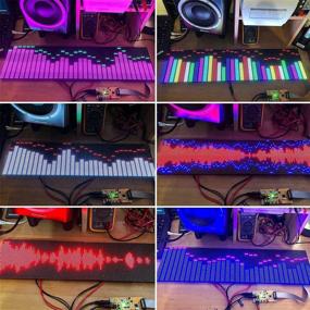 img 2 attached to 🎶 Facmogu AS128: DIY Music Spectrum Audio Analyzer with 64 Color Modes, AGC Function, LED Display, Power-off Memory
