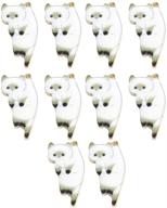 🐱 acxico set of 10 cute enamel cat alloy charms pendants - necklace accessories for diy earrings, bracelets & crafts logo