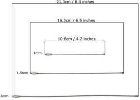 img 2 attached to 🔑 Stainless Steel Cable Keyring Accessories