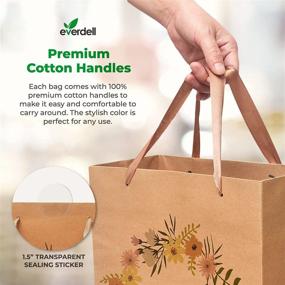 img 1 attached to 🛍️ Premium Kraft Thank You Bags with Handles 30 Pcs - 3 Sizes, Bulk Brown Paper Gift Bags for Thank You Gifts - Small Medium Large