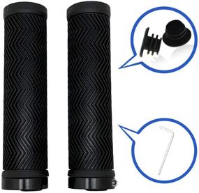 img 3 attached to 🚲 Premium Double Lock-on Bike Handlebar Grips - Non-Slip-Rubber, Ergonomic Comfort for BMX, Mountain, MTB, & More!