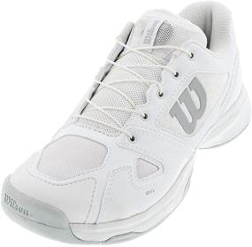 img 4 attached to Wilson Rush Pro Pink White Girls' Athletic Shoes: Performance and Style Combined