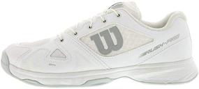 img 2 attached to Wilson Rush Pro Pink White Girls' Athletic Shoes: Performance and Style Combined