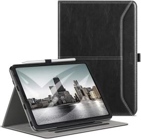 img 4 attached to 📱 ZtotopCase iPad Air 4 10.9 Premium Leather Business Case - Auto Sleep/Wake, Multiple Angle, 2020 Black