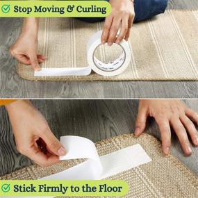 img 1 attached to Mr. Pen 2-Inch Double Sided Carpet Tape - Rug Gripper for Wood Floors, Slip Stopper, Anti-Slip Rug Holder, Carpet Adhesive
