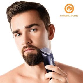img 1 attached to 🧔 My Perfect Goatee & Beard Trimmer: 13 in 1 Men's Grooming Kit with LED Battery Charge Indicator, Travel Bag, and Waterproof Attachments - Cordless & Convenient