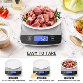 img 1 attached to 🍳 Geekclick Small Digital Food Kitchen Scale - Precise 1g/0.05oz Graduation, Stainless Steel, Easy Clean - Ideal for Baking, Cooking, Meal Prep, Weight Loss - Grams and Ounces Measurement