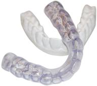 🦷 medium-firm custom dental night guard - upper teeth protection from bruxism, grinding, and clenching - soft yet durable mouth guard with medium density logo