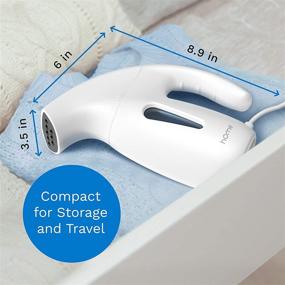 img 3 attached to 👕 Portable Garment Steamer by hOmeLabs - Efficient and Fast Heating, With Large Water Tank and Auto-Shut Off - Compact Design Perfect for Travel or Quick Wrinkle Removal