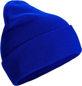 img 4 attached to 🧣 SAFERIN Knit Beanie Hat: Unisex Cuffed Beanies for Warmth in Winter - 1 & 2 Packs