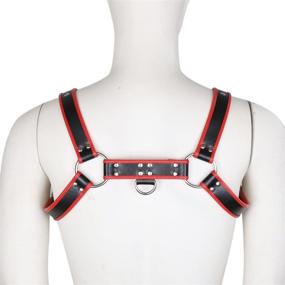 img 1 attached to 🔗 Adjustable Double Shoulder Leather Harness by ClearUm