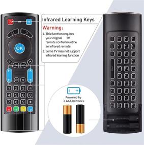 img 3 attached to 🔥 Enhanced Wireless QWERTY Keyboard with Infrared Learning: Perfect Replacement & Control for Fire TV Stick 4K, Fire TV Stick Lite, and Fire TV Cube (No Backlight)