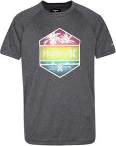 img 1 attached to 👕 Swim Rash Guard Shirt for Boys - Hurley Boys' Clothing