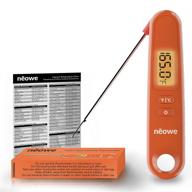 🌡️ neowe instant read meat thermometer: stainless steel probe, backlight lcd display, and magnet logo