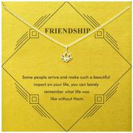 gray camel friendship clover necklace unicorn good luck elephant necklace: the perfect gift for women and girls with message card logo