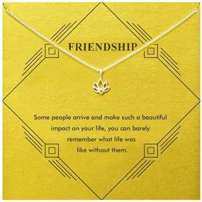 img 2 attached to Gray Camel Friendship Clover Necklace Unicorn Good Luck Elephant Necklace: The Perfect Gift for Women and Girls with Message Card