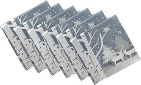 img 4 attached to Transform Your Home with ZzWwR Snowflake Christmas Polyester Gatherings - Sparkling Festive Decor!