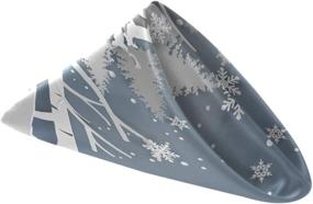 img 3 attached to Transform Your Home with ZzWwR Snowflake Christmas Polyester Gatherings - Sparkling Festive Decor!