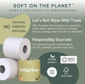 img 2 attached to Bamboo Toilet Paper Betterway Biodegradable