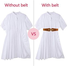 img 1 attached to 👗 HANERDUN Vintage Elastic Stretch Buckle Women's Belt Accessories