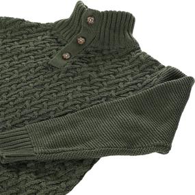 img 1 attached to 🧥 Timeless Style and Warmth: Gioberti Pullover Knitted Sweater for Boys' in Classic Black