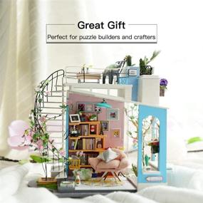 img 3 attached to 🏠 Charming and Detailed Rolife Dollhouse Furniture: Exquisite Wooden Miniature Set