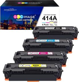 img 4 attached to GPC Image Compatible Toner Cartridge Replacement for HP 414A W2020A 414X - Fits Laserjet Pro MFP M479fdw M454dw M454dn M479fdn Printer Tray - Black Cyan Yellow Magenta, 4-Pack