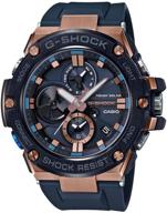 casio g-shock g-steel men's 🕰️ watch with black resin band gstb100g-2a logo