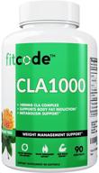 💊 cla1000 conjugated linoleic acid soft gel weight loss supplement - stimulant-free formula, 90 servings logo