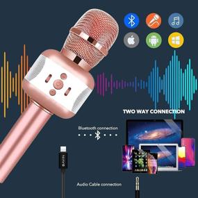 img 4 attached to 🎤 Bluetooth Microphones for Christmas: Perfect Gift for Mic Enthusiasts & Kids
