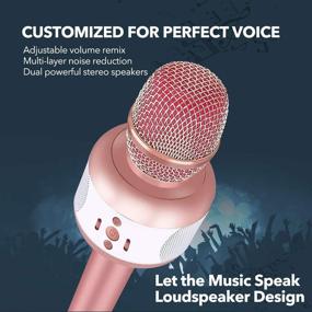 img 2 attached to 🎤 Bluetooth Microphones for Christmas: Perfect Gift for Mic Enthusiasts & Kids