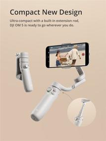 img 2 attached to 📷 DJI OM 5 Smartphone Gimbal Stabilizer: Portable 3-Axis Phone Gimbal with Built-In Extension Rod, ShotGuides, and Vlogging Stabilizer for YouTube and TikTok Videos (White)