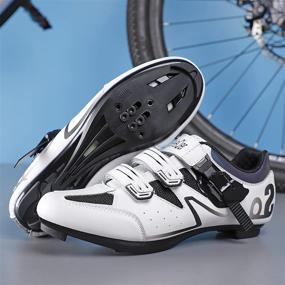 img 1 attached to 🚴 High-performance Unisex Road Bike Cycling Shoes for Indoor Peloton, SPD & Outdoor Delta Cleats Compatibility