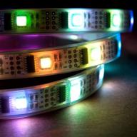 🌈 nooelec waterproof 1m rgb led strip with full 24-bit color, 32 led/m, 5v, ws2801 chipset, pre-soldered 4-pin jst-sm connectors on both ends логотип