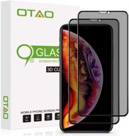 📱 otao приватный защитный экран для iphone 11 pro max/iphone xs max - улучшенное 28° антишпионское закаленное стекло с полным покрытием (2 шт.) логотип