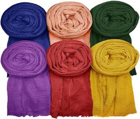 img 4 attached to WANBAO Scarves Fashion Shawls Coffee: Trendy Women's Accessories for All Occasions