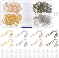 🌟 complete earring making kit: audab 480pcs french earring hooks and earring backs for diy jewelry making logo