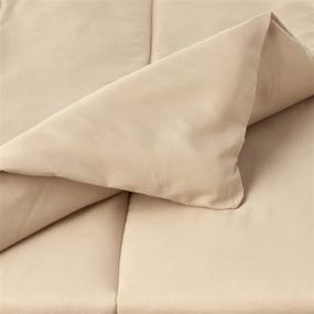 img 1 attached to 🛏️ Chic Home Serenity 10-Piece Comforter Set: Complete Bedding Bag with Striped Pattern, King Size, Beige - Includes Sheet Set, Decorative Pillows & Shams