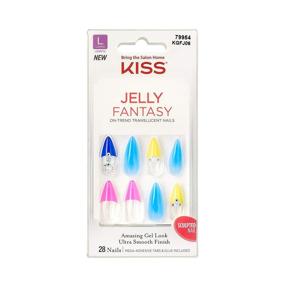 img 4 attached to 💅 Улучшите свой стиль с прозрачными ногтями KISS Jelly Fantasy: гелевое покрытие, ультра гладкий и скульптурный вид - (KGFJ06)