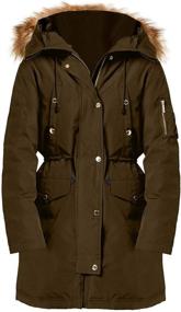 img 1 attached to Michael Kors Womens Olive Puffer