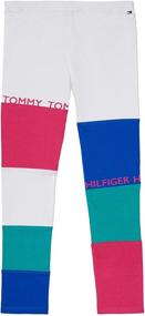 img 3 attached to Tommy Hilfiger Adaptive Leggings Elastic Girls' Clothing