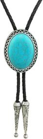img 4 attached to 🤠 Genuine Leather Western Turquoise Men's Accessories by SELOVO: A Statement of Style and Quality