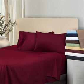 img 2 attached to 🌟 Luxurious Superior Egyptian Cotton Pillowcases - 530TC, Standard Size, Chocolate, 2-Piece Set