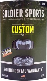 img 2 attached to 🤺 Protection and Style Combined: Soldier Sports Fang/Digital Camo Mouthguard 2-PACK