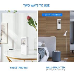 img 2 attached to 🏢 Jacaband Automatic Air Freshener Dispenser: Wall Mount, Free Standing, Programmable Fragrance Dispenser for Home, Office, Hotel, & Toilet