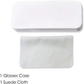 img 2 attached to 🕶️ Convenient Folaxshoo Clamshell: Portable Eyeglass Case for Men's Spectacles