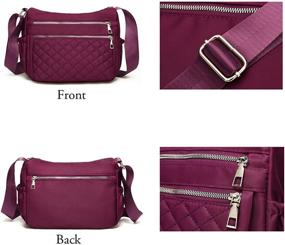 img 1 attached to 👜 Stylish and Convenient Crossbody Waterproof Shoulder Pocketbooks for Women with Multiple Pockets - Handbags and Wallets combo