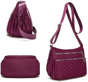 img 2 attached to 👜 Stylish and Convenient Crossbody Waterproof Shoulder Pocketbooks for Women with Multiple Pockets - Handbags and Wallets combo