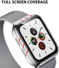 img 1 attached to 6-Pack защитное стекло для Apple Watch 40 мм серии 5/6/SE, 38 мм серии 3 - модель LK05, гибкая TPU пленка, защита от отпечатков пальцев, самоисцеляющаяся, HD прозрачное